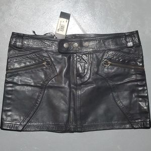 100% leather Diesel Skirt